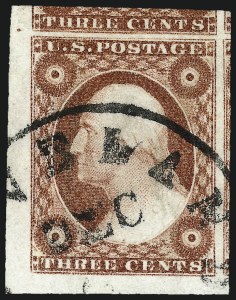 Sale Number 1032, Lot Number 3033, 3c 1851-56 Issue (Scott 10-11A)