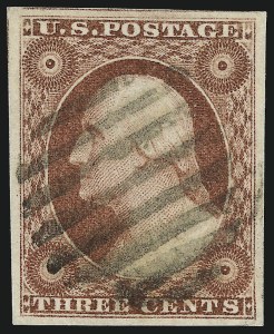 Sale Number 1032, Lot Number 3037, 3c 1851-56 Issue (Scott 10-11A)