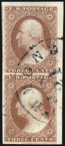 Sale Number 1032, Lot Number 3040, 3c 1851-56 Issue (Scott 10-11A)