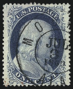 Sale 1032, Lot 3063, 1c-3c 1857-60 Issue (Scott 18-26A)