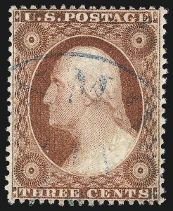 Sale 1032, Lot 3066, 1c-3c 1857-60 Issue (Scott 18-26A)