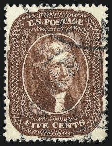 Sale Number 1032, Lot Number 3078, 5c-90c 1857-60 Issue (Scott 27-39) Sale Number 1032, Lot Number 3078, 5c-90c 1857-60 Issue (Scott 27-39)