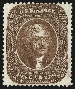 Sale Number 1032, Lot Number 3082, 5c-90c 1857-60 Issue (Scott 27-39) Sale Number 1032, Lot Number 3082, 5c-90c 1857-60 Issue (Scott 27-39)