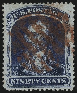 Sale Number 1032, Lot Number 3097, 5c-90c 1857-60 Issue (Scott 27-39)