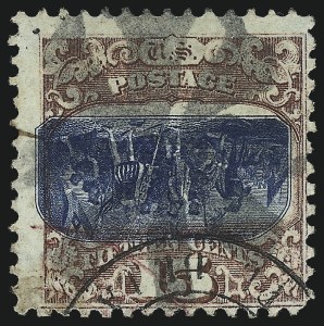 Sale 1032, Lot 3199, 1869 Pictorial Issue Inverts (Scott 119b-121b)