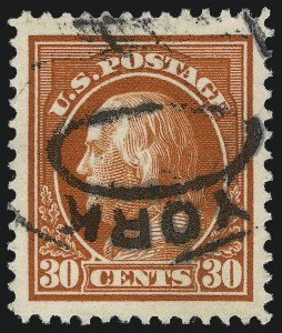 Sale 1032, Lot 3524, 1912-16 Washington-Franklin Issues (Scott 405-440)