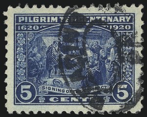 Sale 1032, Lot 3639, 1919-21 Rotary Press and Rotary Waste Issues, Pilgrim Issue (Scott 538a-550)