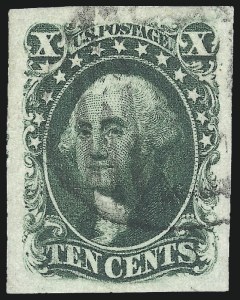 Sale Number 1033, Lot Number 4012, 1851-60 Issues (Scott 7-39) Sale Number 1033, Lot Number 4012, 1851-60 Issues (Scott 7-39)