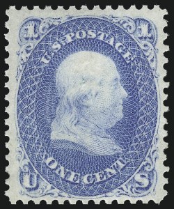 Sale 1033, Lot 4040, 1861-68 Issues and 1875 Re-Issue (Scott 56-102)