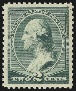 Sale 1033, Lot 4119, 1875-93 Bank Note Issues (Scott 179-228), 2c Green (213) Sale 1033, Lot 4119, 1875-93 Bank Note Issues (Scott 179-228)