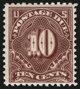 Sale 1033, Lot 4282, Postage Due, 10c Deep Claret (J35) Sale 1033, Lot 4282, Postage Due