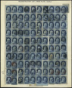 Sale 1034, Lot 14, 1c 1851-56 Issue (Scott 5-9)