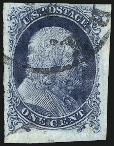 Sale Number 1034, Lot Number 25, 1c 1851-56 Issue (Scott 5-9)