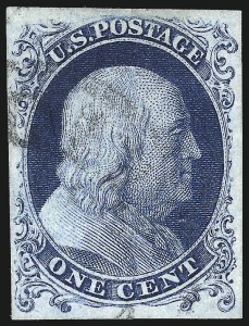 Sale Number 1034, Lot Number 26, 1c 1851-56 Issue (Scott 5-9) Sale Number 1034, Lot Number 26, 1c 1851-56 Issue (Scott 5-9)