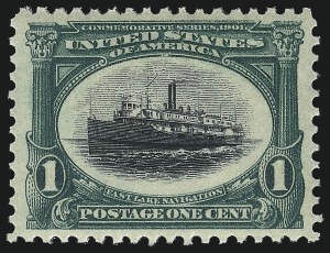 Sale 1034, Lot 280, 1901 Pan-American Issue with Inverts (Scott 294-299)