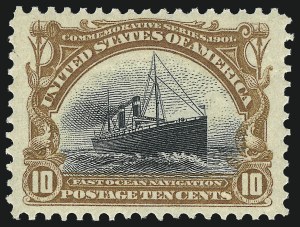Sale 1034, Lot 286, 1901 Pan-American Issue with Inverts (Scott 294-299)