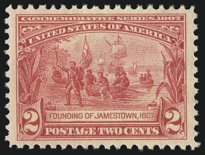 Sale 1034, Lot 315, Louisiana Purchase and Jamestown Issues (Scott 323-330)