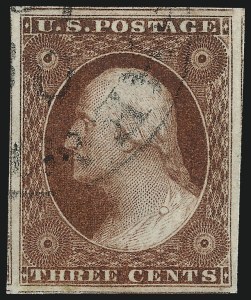 Sale Number 1034, Lot Number 33, 1851-56 Issue (Scott 10-17) Sale Number 1034, Lot Number 33, 1851-56 Issue (Scott 10-17)
