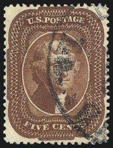 Sale Number 1034, Lot Number 56, 1857-60 Issue and 1875 Reprint (Scott 18-47) Sale Number 1034, Lot Number 56, 1857-60 Issue and 1875 Reprint (Scott 18-47)