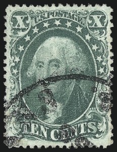 Sale Number 1034, Lot Number 62, 1857-60 Issue and 1875 Reprint (Scott 18-47) Sale Number 1034, Lot Number 62, 1857-60 Issue and 1875 Reprint (Scott 18-47)