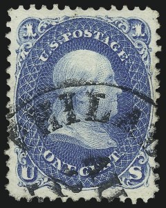 Sale Number 1034, Lot Number 74, 1861-66 Issue (Scott 62B-78) Sale Number 1034, Lot Number 74, 1861-66 Issue (Scott 62B-78)