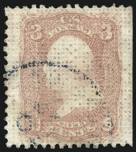 Sale 1034, Lot 90, 1867-68 Grilled Issue (Scott 79-101)