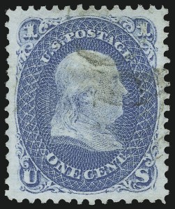 Sale Number 1034, Lot Number 97, 1867-68 Grilled Issue (Scott 79-101) Sale Number 1034, Lot Number 97, 1867-68 Grilled Issue (Scott 79-101)