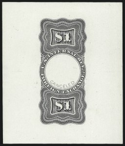 Sale 1037, Lot 1304, Essays and Proofs (Revenues)
