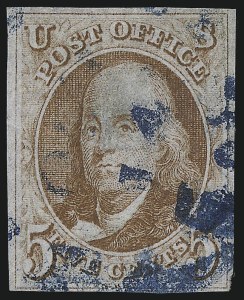 Sale 1037, Lot 1373, 5c 1847 Issue and 1875 Reproduction of 1847 Issue (Scott 1-4)