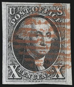 Sale 1037, Lot 1378, 5c 1847 Issue and 1875 Reproduction of 1847 Issue (Scott 1-4)