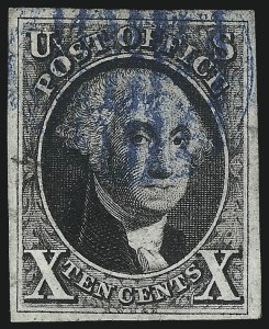 Sale 1037, Lot 1382, 5c 1847 Issue and 1875 Reproduction of 1847 Issue (Scott 1-4)