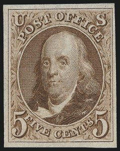 Sale 1037, Lot 1387, 5c 1847 Issue and 1875 Reproduction of 1847 Issue (Scott 1-4)