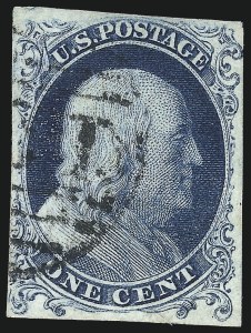 Sale 1037, Lot 1397, 1c 1851-56 Issue (Scott 5-9)