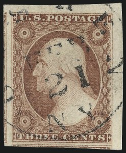Sale 1037, Lot 1425, 3c-12c 1851-56 Issue (Scott 10-17)