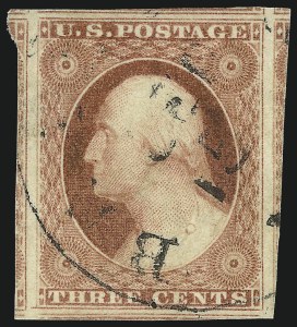 Sale 1037, Lot 1427, 3c-12c 1851-56 Issue (Scott 10-17)