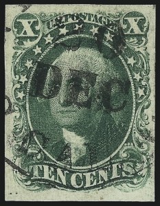 Sale 1037, Lot 1433, 3c-12c 1851-56 Issue (Scott 10-17)