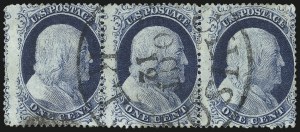 Sale 1037, Lot 1466, 1c 1857-60 Issue (Scott 18-24)