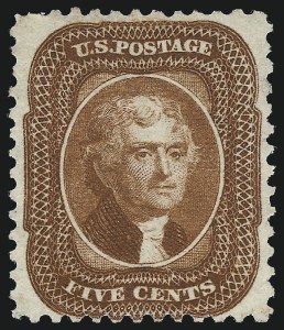Sale 1037, Lot 1515, 1875 Reprint of 1857-60 Issue (Scott 40-47)