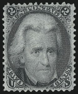 Sale 1037, Lot 1572, 1861-66 Issue (Scott 67-78c), 2c Black (73) Sale 1037, Lot 1572, 1861-66 Issue (Scott 67-78c)