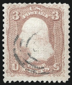 Sale 1037, Lot 1596, 1867-68 Grilled Issue (Scott 79-101)