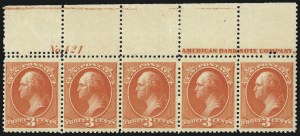 Sale 1037, Lot 1767, 1875-88 Bank Note Issues incl. Special Printings (Scott 174-218)