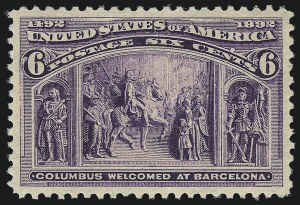 Sale 1037, Lot 1817, 1893 Columbian Issue, 1c thru 30c (Scott 230-239)
