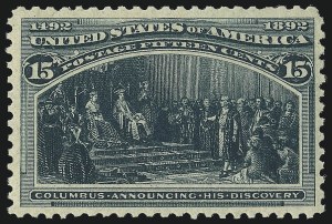 Sale 1037, Lot 1829, 1893 Columbian Issue, 1c thru 30c (Scott 230-239)
