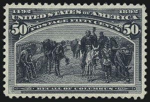 Sale Number 1037, Lot Number 1833, 1893 Columbian Issue, 50c thru $5.00 (Scott 240-245) Sale Number 1037, Lot Number 1833, 1893 Columbian Issue, 50c thru $5.00 (Scott 240-245)