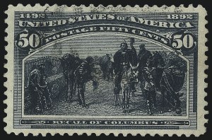 Sale Number 1037, Lot Number 1835, 1893 Columbian Issue, 50c thru $5.00 (Scott 240-245) Sale Number 1037, Lot Number 1835, 1893 Columbian Issue, 50c thru $5.00 (Scott 240-245)