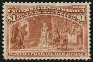Sale Number 1037, Lot Number 1836, 1893 Columbian Issue, 50c thru $5.00 (Scott 240-245)