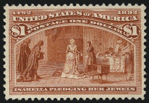 Sale Number 1037, Lot Number 1837, 1893 Columbian Issue, 50c thru $5.00 (Scott 240-245)