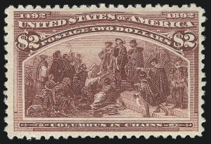 Sale 1037, Lot 1842, 1893 Columbian Issue, 50c thru $5.00 (Scott 240-245)