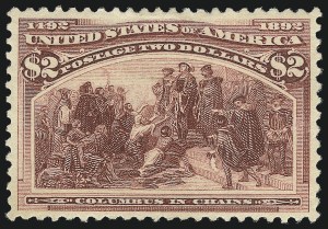 Sale 1037, Lot 1843, 1893 Columbian Issue, 50c thru $5.00 (Scott 240-245)