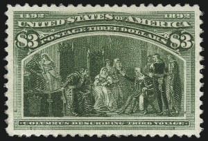 Sale 1037, Lot 1846, 1893 Columbian Issue, 50c thru $5.00 (Scott 240-245)